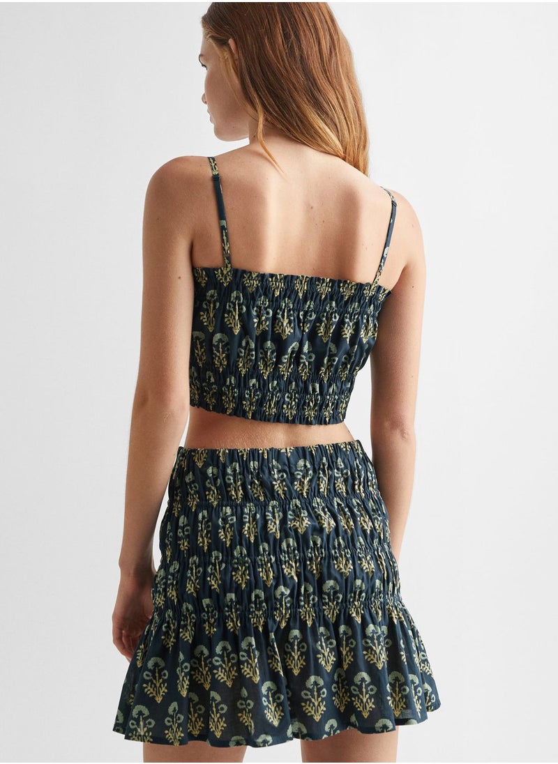 MANGO - Youth Ruched Printed Top - Image 1