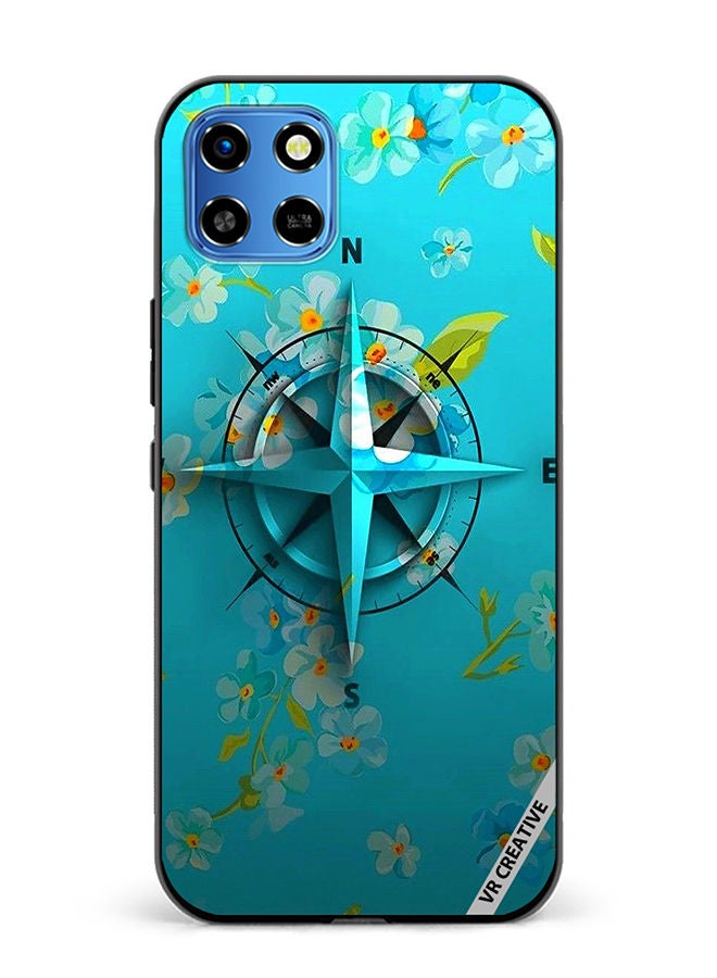 VR CREATIVE Protective Case Cover For Infinix Smart 6 HD Compass Design Multicolour - Image 1