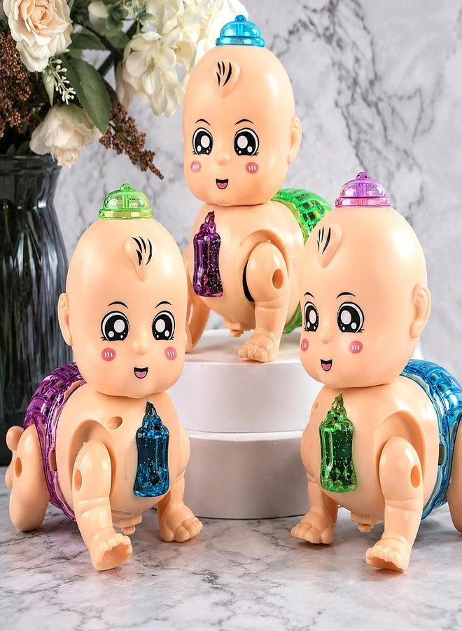 VGRASSP Musical Talking Crawling Baby Toy for Babies Kids Infants - Dazzling Lights and Dynamic Sound - Color as Per Stock, Pack of 1 (Bottle Baby) - Image 2