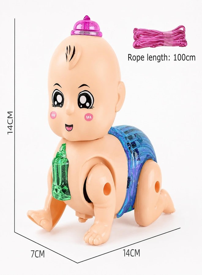 VGRASSP Musical Talking Crawling Baby Toy for Babies Kids Infants - Dazzling Lights and Dynamic Sound - Color as Per Stock, Pack of 1 (Bottle Baby) - Image 3