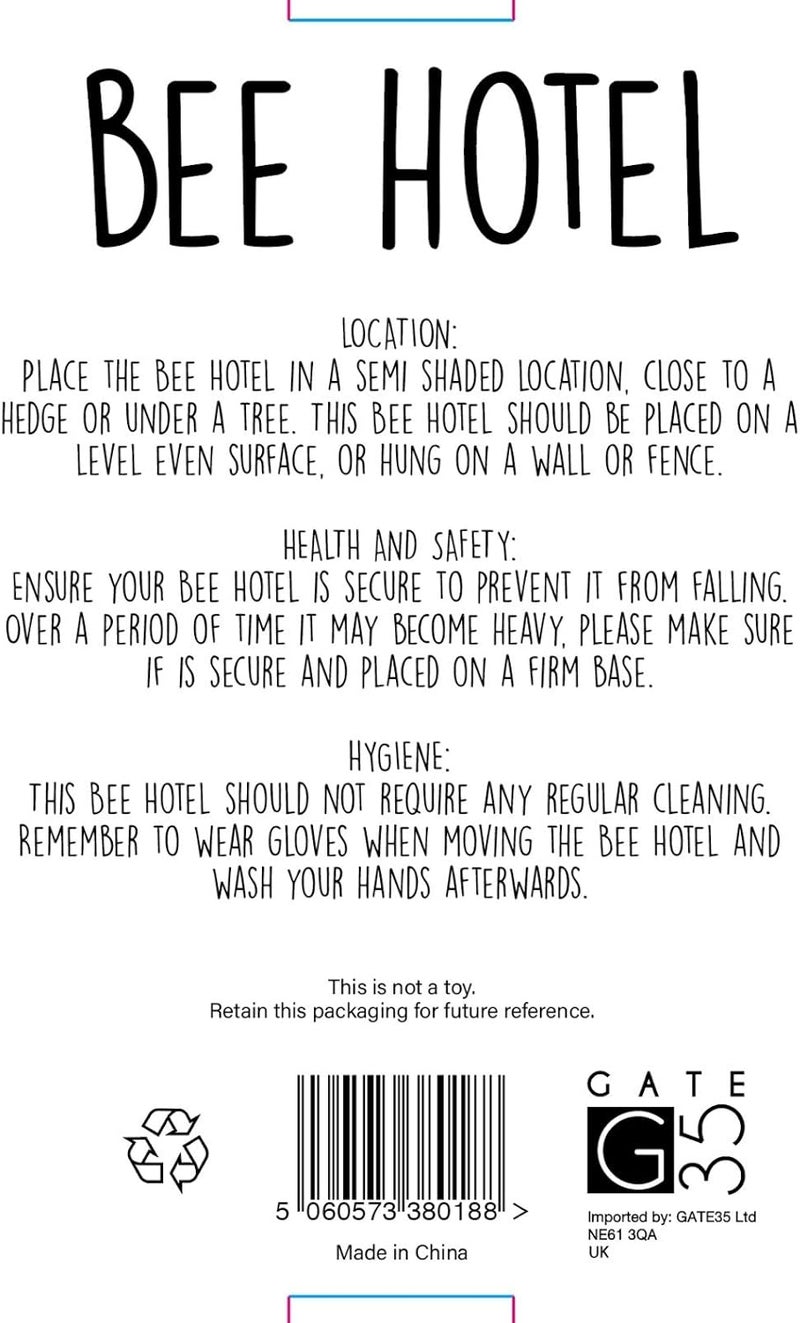 Gate 35 Eco-Friendly Bee House Hotel - Insect Nest Box for Gardens and Yards - Image 5