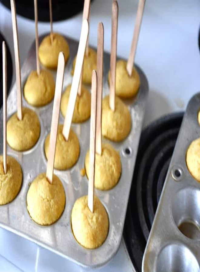 Gmark Wooden Craft Sticks 200 Counts Natural Wood Color Food Grade Popsicle - DIY Crafts Creative GM1072B - Image 5