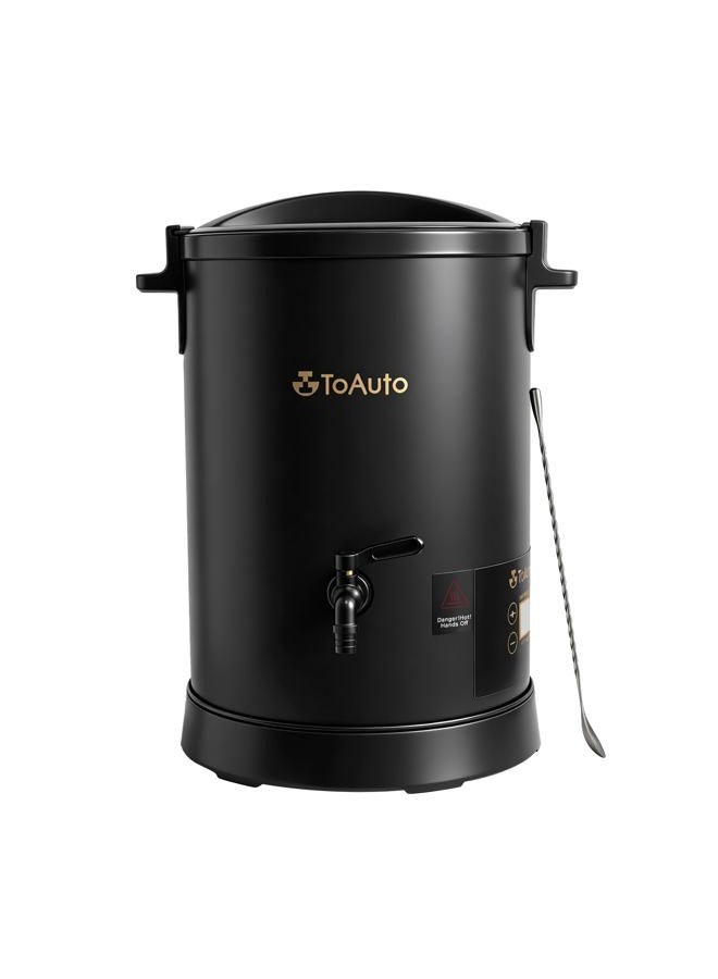 TOAUTO WMF-6Qt جهاز ذوبان الشمع الرقمي لصنع الشموع، وعاء كهربائي كبير لذوبان الشمع مع فوهة سهلة الصب، جهاز ذوبان الشمع مع لوحة تحكم دقيقة في درجة الحرارة، بدون انسداد لإنتاج الشموع والصابون - 1100 واط وردي - Image 1