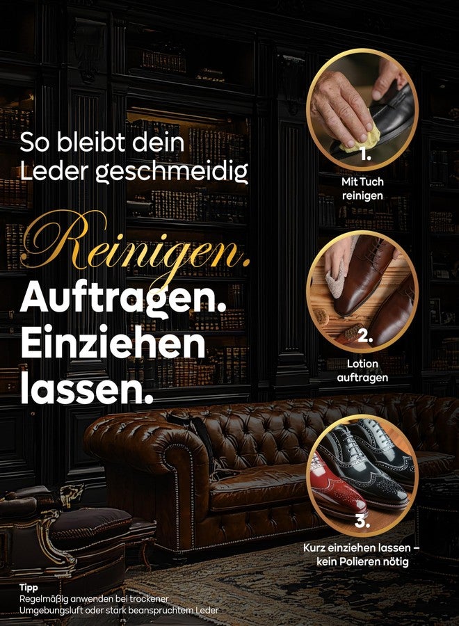 Collonil 1909 Leather Lotion 3.38 Fl Oz - Exclusive Leather Care for high quality smooth leather with Aloe Vera & valuable oils for soft & supple leather, protects against moisture loss - Image 4