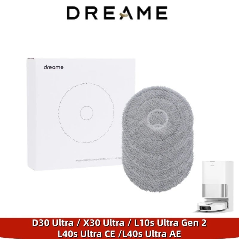 دريم ممسحة أرضيات Original Dreame D30 Ultra Rubber Main/ Hair Cut/Side Brush, Filter, Mop, Dust Bag For L10s Ultra Gen 2 Vacuum Cleaner Spare Part - Image 1