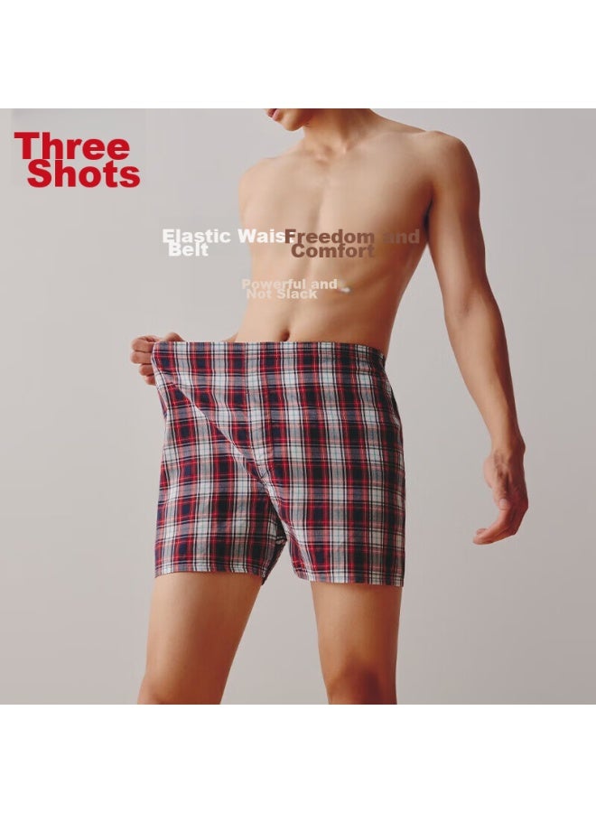 THREEGUN Sanqiang Men's Underwear, Loose-fitting Aro Pants, Large Size, Breathable And Comfortable Men's Shorts, 3-pack - Image 3