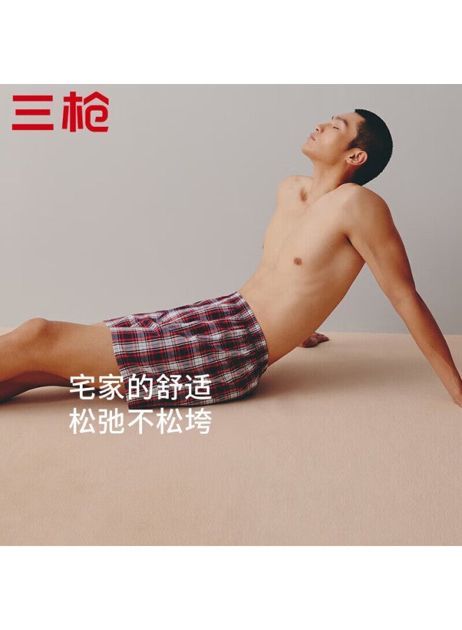 THREEGUN Sanqiang Men's Underwear, Loose-fitting Aro Pants, Large Size, Breathable And Comfortable Men's Shorts, 3-pack - Image 4