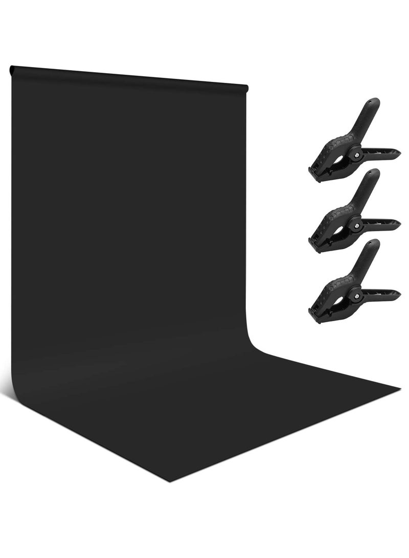 رات سو خلفية سوداء مقاس 3 متر × 2 متر للتصوير الفوتوغرافي شاشة خلفية سوداء للتصوير الفوتوغرافي وتصوير الفيديو والاستوديو والتقاط الصور - Image 1