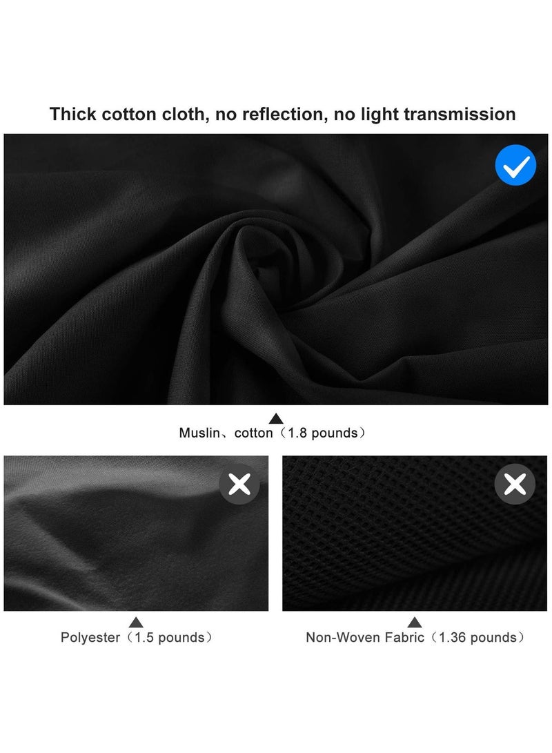 رات سو خلفية سوداء مقاس 3 متر × 2 متر للتصوير الفوتوغرافي شاشة خلفية سوداء للتصوير الفوتوغرافي وتصوير الفيديو والاستوديو والتقاط الصور - Image 2