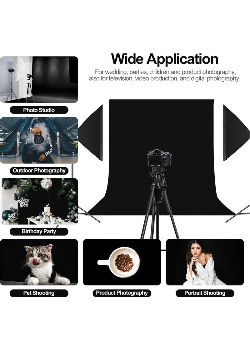 رات سو خلفية سوداء مقاس 3 متر × 2 متر للتصوير الفوتوغرافي شاشة خلفية سوداء للتصوير الفوتوغرافي وتصوير الفيديو والاستوديو والتقاط الصور - Image 4