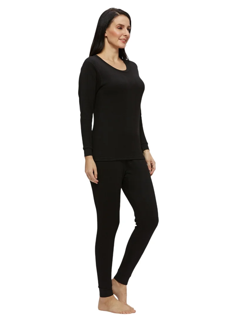 AMPM WOMEN'S INNER FULL BODY THERMAL SET - BLACK