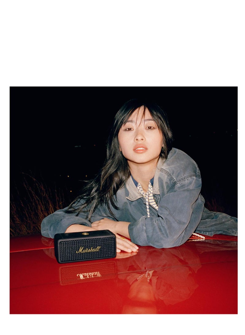 Marshall - Marshall Emberton II Portable Bluetooth Speaker, Black & Brass - Image 1