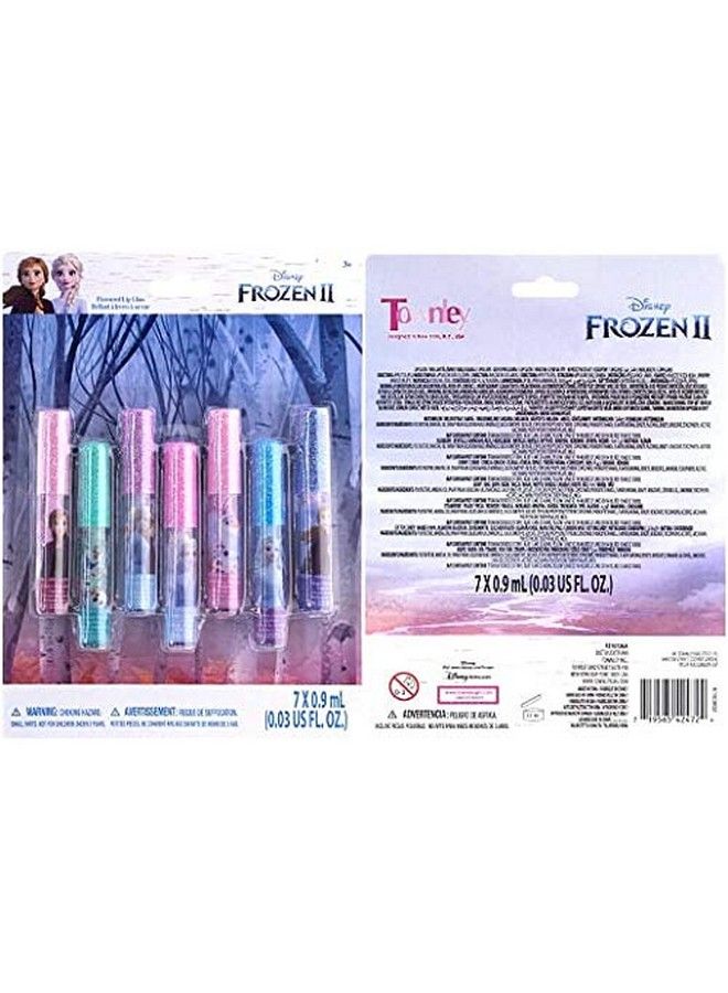 TOWNLEY GIRL Disney Frozen 2 Lip Gloss Set Pack 7 Count (Pack Of 1) - Image 1