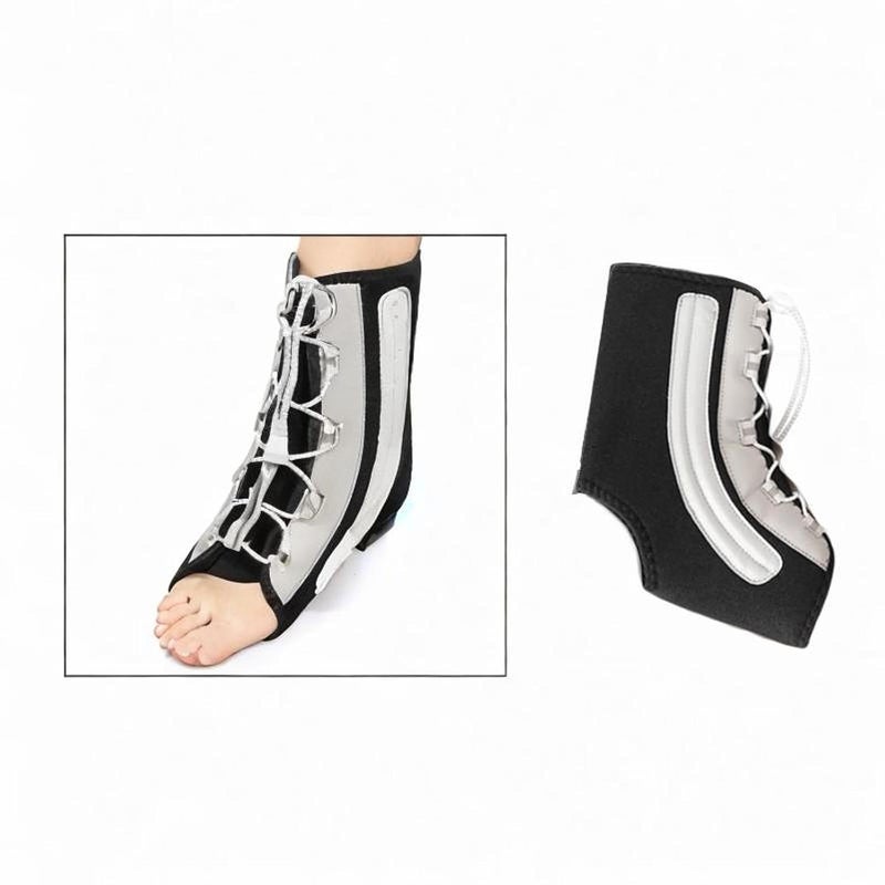 Black Gray Ankle Brace Foot Support Stabilizer for Running Volleyball Sports Injury Recovery - Image 3