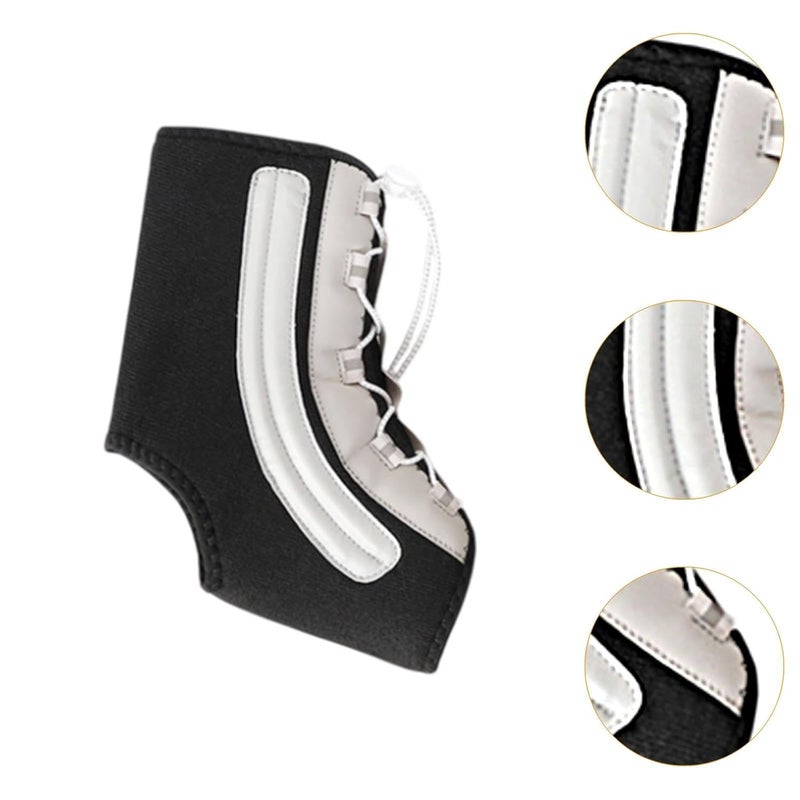 Black Gray Ankle Brace Foot Support Stabilizer for Running Volleyball Sports Injury Recovery - Image 5