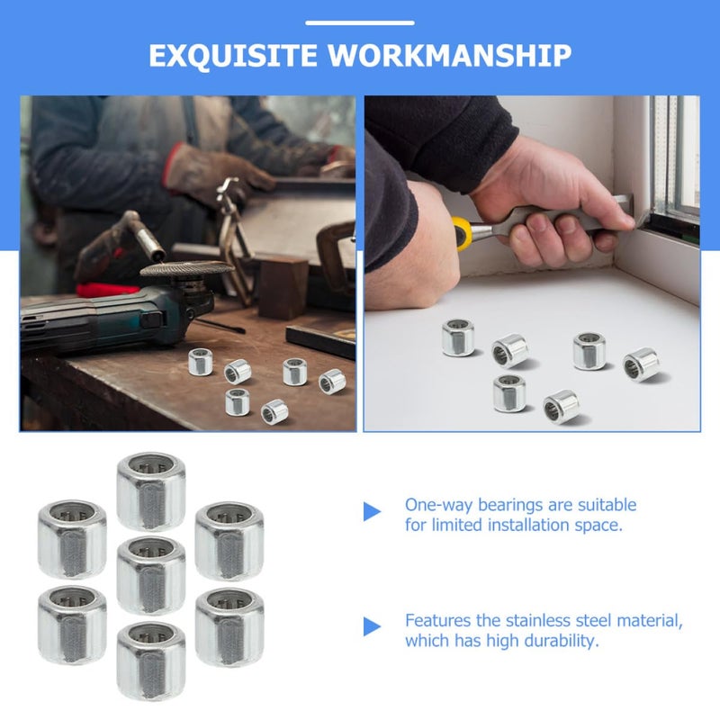 7 Pcs Stainless Steel Needle Thrust Bearing Open End Axial Roller High Load Heat Resistant - Image 5