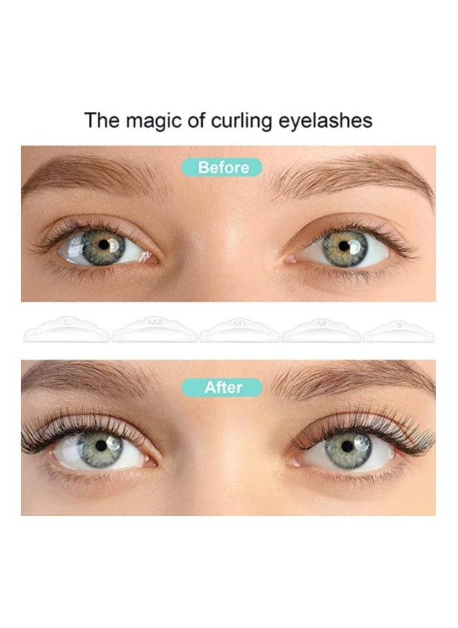 Generic Silicone Eyelash Perming Curler, 10Pcs Lash Lift Rods with Y Shape Eyelash Brush, White Reusable Eyelash Perming Curler Shield Pads, Silicone Eyelash Perming Curler Makeup Tools, Perfect Lash Lifting  - Image 3