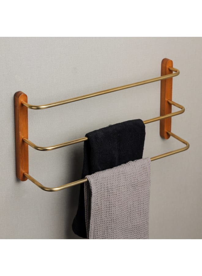 حامل مناشف أنيق من خشب الساج