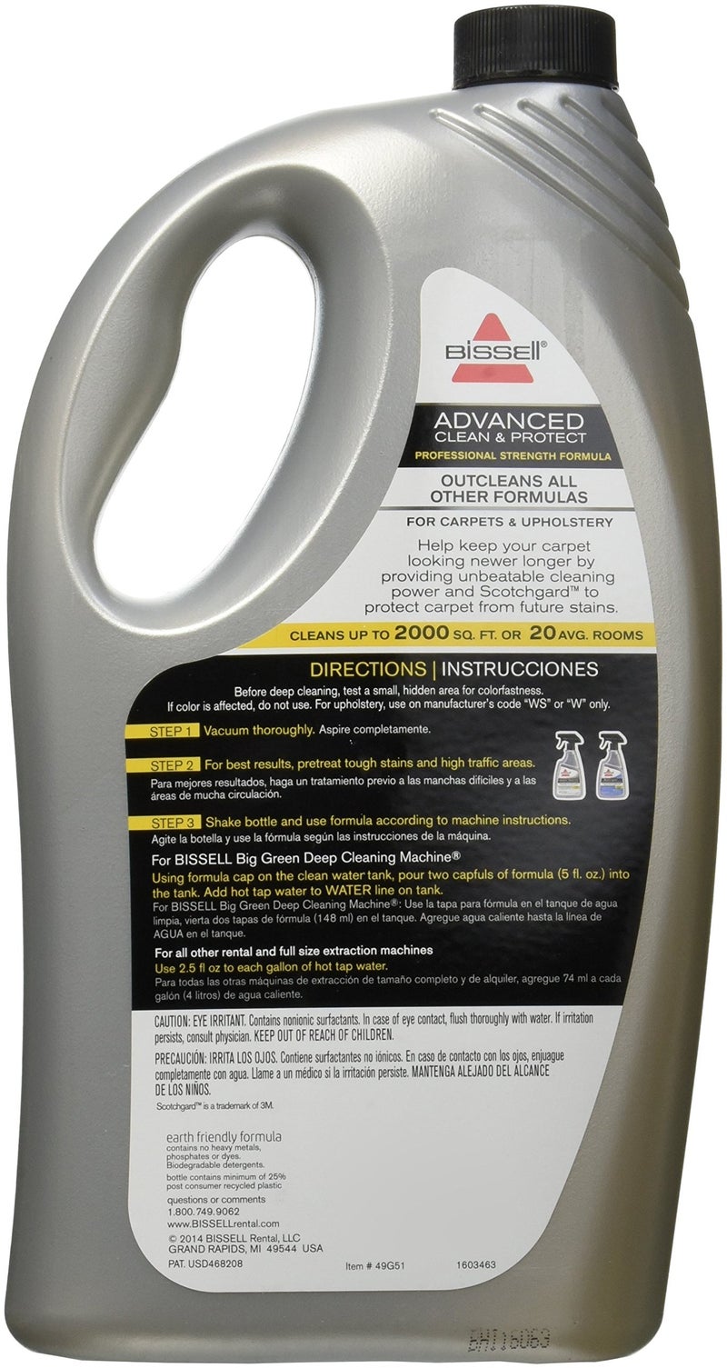 BISSELL BigGreen Commercial 49G51 49G5-1 Carpet Cleaner, Advanced Formula, Triple Action Cleaning, 52 oz. - Image 2