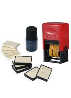 Handheld Portable Date Stamp Printer Quick-Drying Ink Date Printing Coding Machine for Food Plastic Bag Bottle Metal Cans Paper Virtual Font
