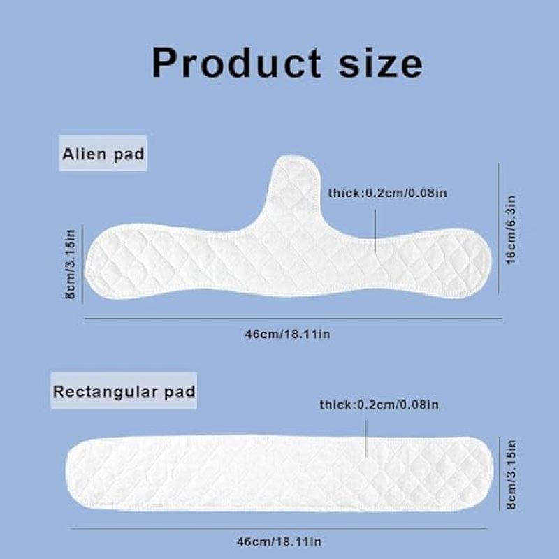 Cotton Bra Liners: White Washable Soft Sweat Liners - Prevent Sweat Rash Bra Comfort Liners for Women Underwear Use - Image 2