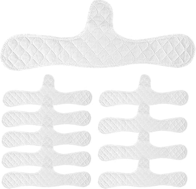 Cotton Bra Liners: White Washable Soft Sweat Liners - Prevent Sweat Rash Bra Comfort Liners for Women Underwear Use - Image 1