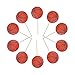 FUNWING 48Pcs Basketball Cupcake Cake Toppers Party Supplies Dessert Muffin Cake Decorations for Basketball Themed Party Baby Shower or Happy Birthday Party Decoration - Image 4