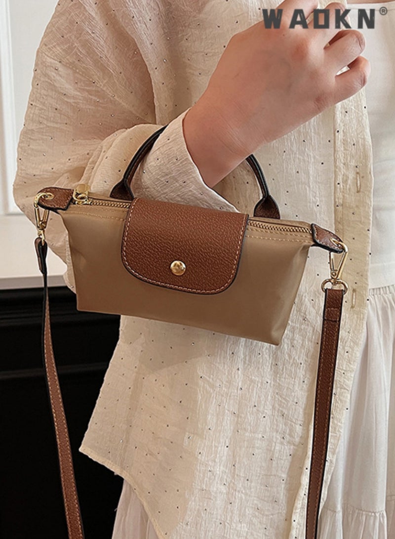WAOKN Women's Shoulder Bag Crossbody Purse Messenger Bag Vegan Leather Ladies Clutch with Adjustable Strap Genuine Top Handle Handbags, Adjustable Strap for Shoulder Bag, Top Handle Mini Bag for Party  - Image 3