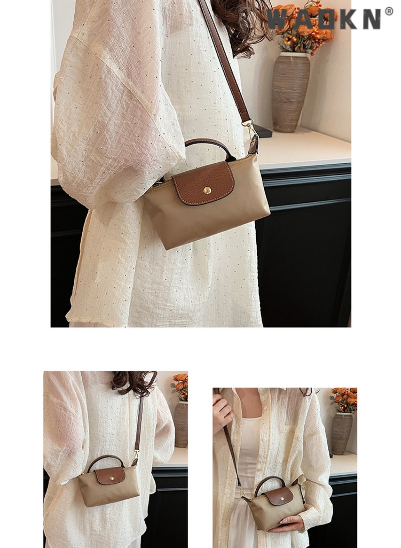 WAOKN Women's Shoulder Bag Crossbody Purse Messenger Bag Vegan Leather Ladies Clutch with Adjustable Strap Genuine Top Handle Handbags, Adjustable Strap for Shoulder Bag, Top Handle Mini Bag for Party  - Image 5