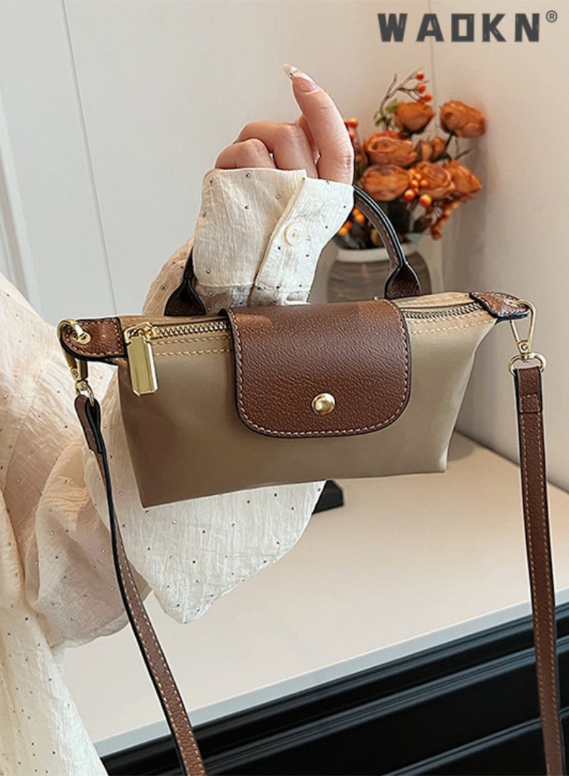 WAOKN Women's Shoulder Bag Crossbody Purse Messenger Bag Vegan Leather Ladies Clutch with Adjustable Strap Genuine Top Handle Handbags, Adjustable Strap for Shoulder Bag, Top Handle Mini Bag for Party  - Image 4