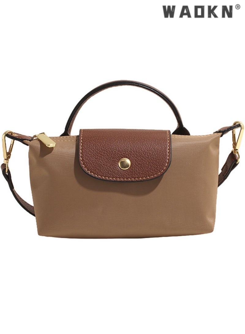 WAOKN Women's Shoulder Bag Crossbody Purse Messenger Bag Vegan Leather Ladies Clutch with Adjustable Strap Genuine Top Handle Handbags, Adjustable Strap for Shoulder Bag, Top Handle Mini Bag for Party  - Image 2