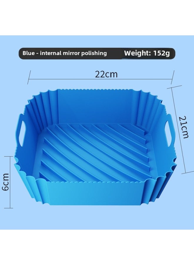 Daily Use Baking Tray/baking Pan For Oven - Rectangular Black Non-stick Coating Tray For Baking Various Dishes-Specifications:Square 2 Generation Mirror (blue) - Image 1