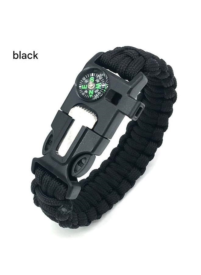 5 in 1 Survival Paracord Bracelet Adjustable Gear Kit with Fire Starter, Bigger Compass, Survival Whistle, Perfect for Camping, Hiking, Fishing  - Image 1