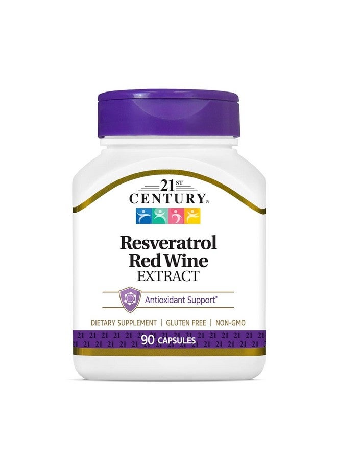 21st Century Resveratrol Red Wine Extract Capsules, 90Count - Image 1