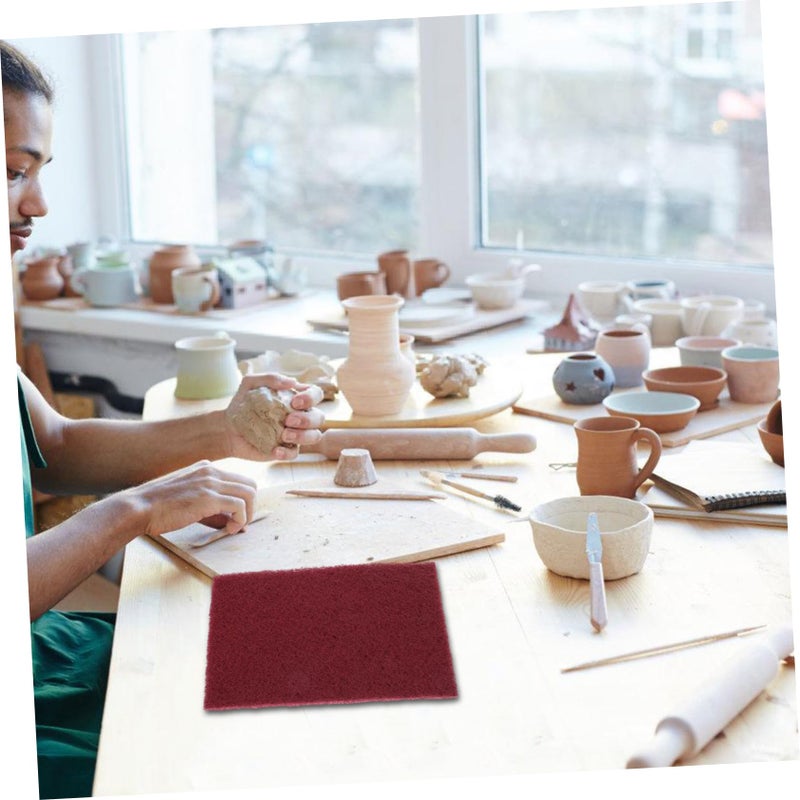 Nylon Sanding Cloth Sandpaper Hand Tool Multi Use Grinding Pad for Pottery and Woodworking - Image 4
