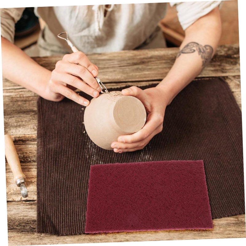 Nylon Sanding Cloth Sandpaper Hand Tool Multi Use Grinding Pad for Pottery and Woodworking - Image 5