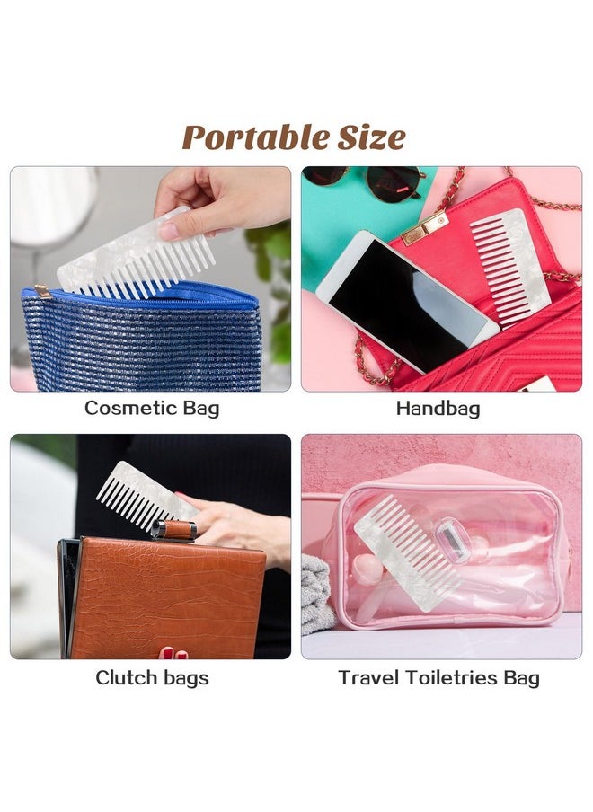 Beaupretty Beaupretty Wide Tooth Comb, Tortoiseshell Hair Comb Simple Vintage Barber Shop Combs Anti Static Comb Plastic Large Comb Hairdressing Tools For Salon Styling Home, White  - Image 5
