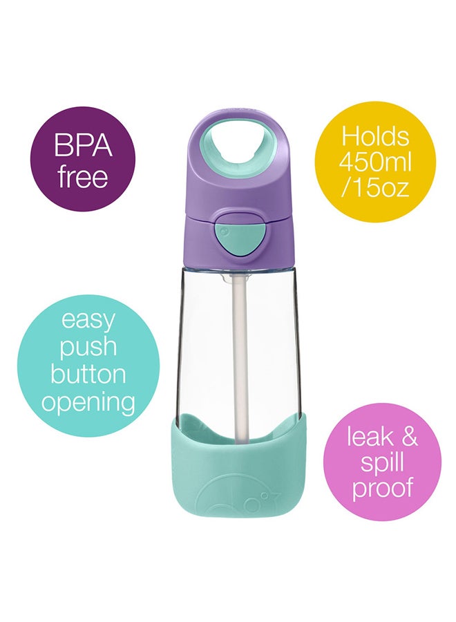 b.box TritanTM Drink & Water Bottle, Easy Grip Bottle and Leakproof Lid, Cool Modern Child Friendly Design, Best for After Sippy Cup, 450ml/15 - Image 2