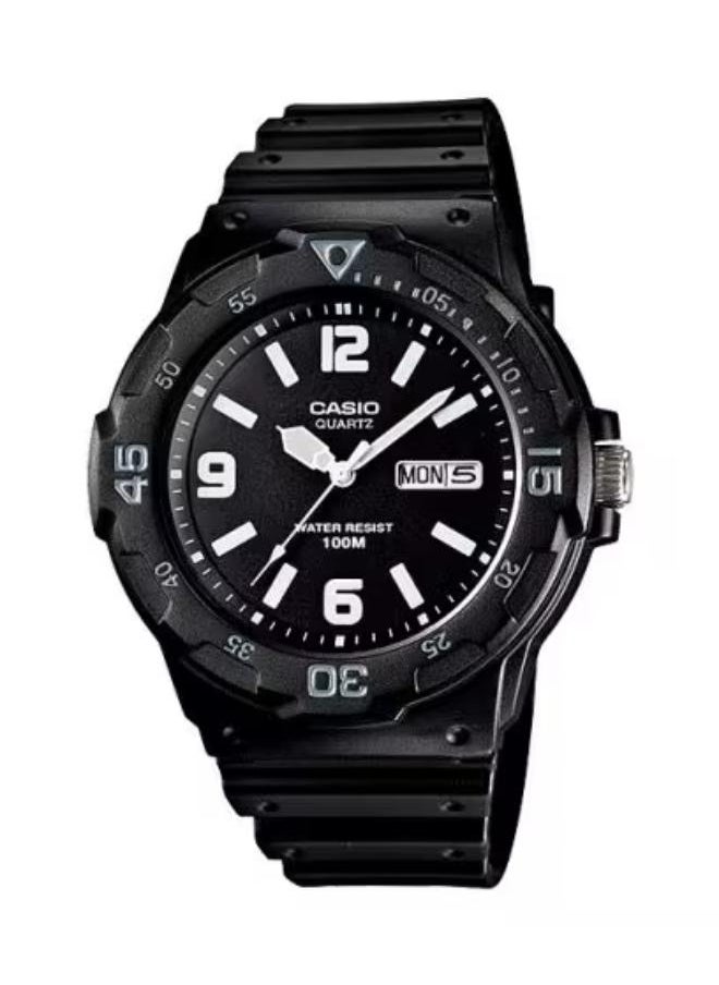CASIO Men's Analog Display Watch With Black Resin Strap - MRW-200H-1B2 