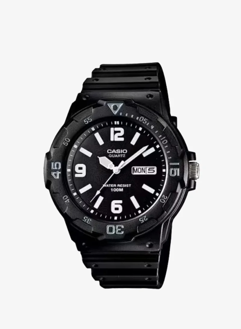 Casio Men's Analog Display Watch With Black Resin Strap - MRW-200H-1B2