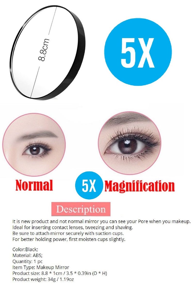 Out of the Box Kelley Pure Silicone Makeup Jelly Liquid Foundation Applicator With Pack Of 4 Imported Make Up Blending Cosmetic Powder Sponge Puff 5x Magnification Makeup Mirror With Suction Cups And Super Sexy Lips Fuller Plumper Natural Enhancer Device (Set of 7) - Image 4