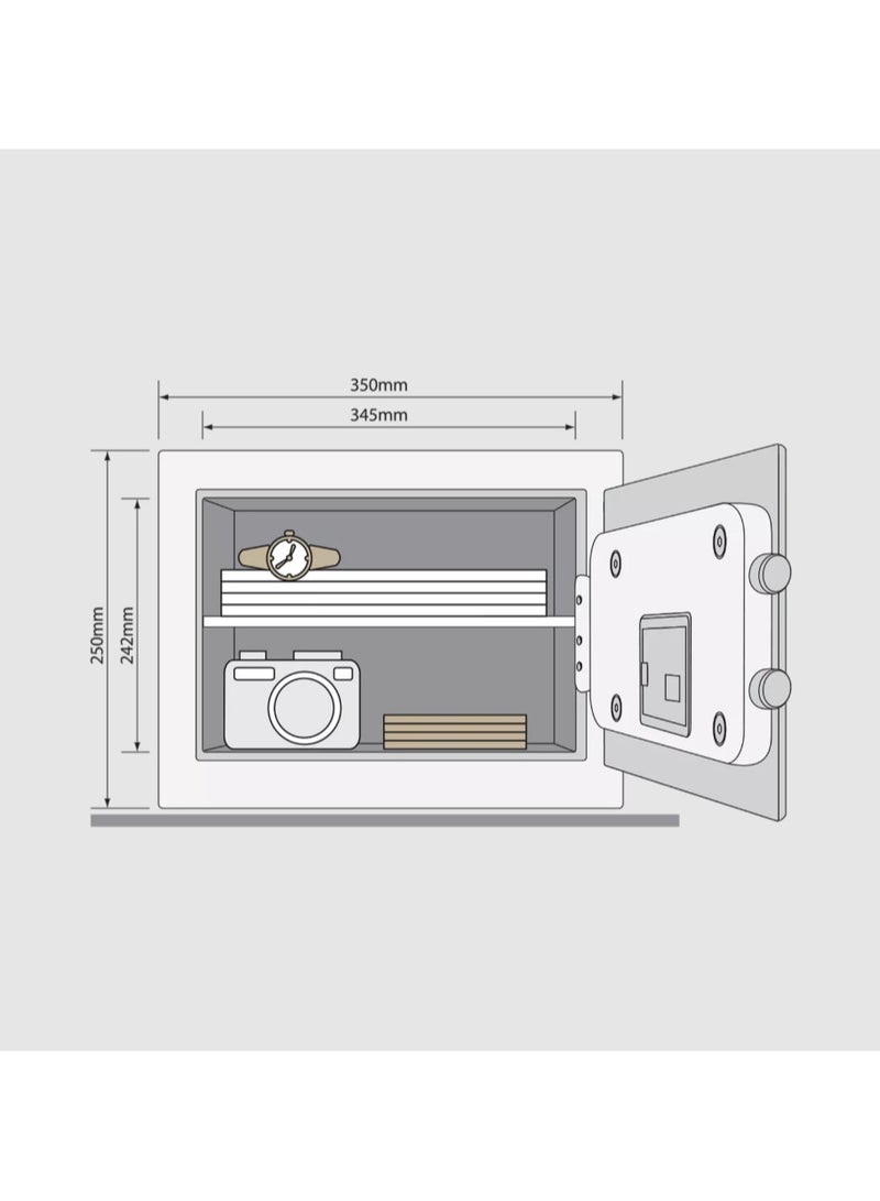 Yale Digital Medium Home Safe 20.5L  Motorised Bolts & Keypad + Key Override YSB/250/EB1  - Image 3