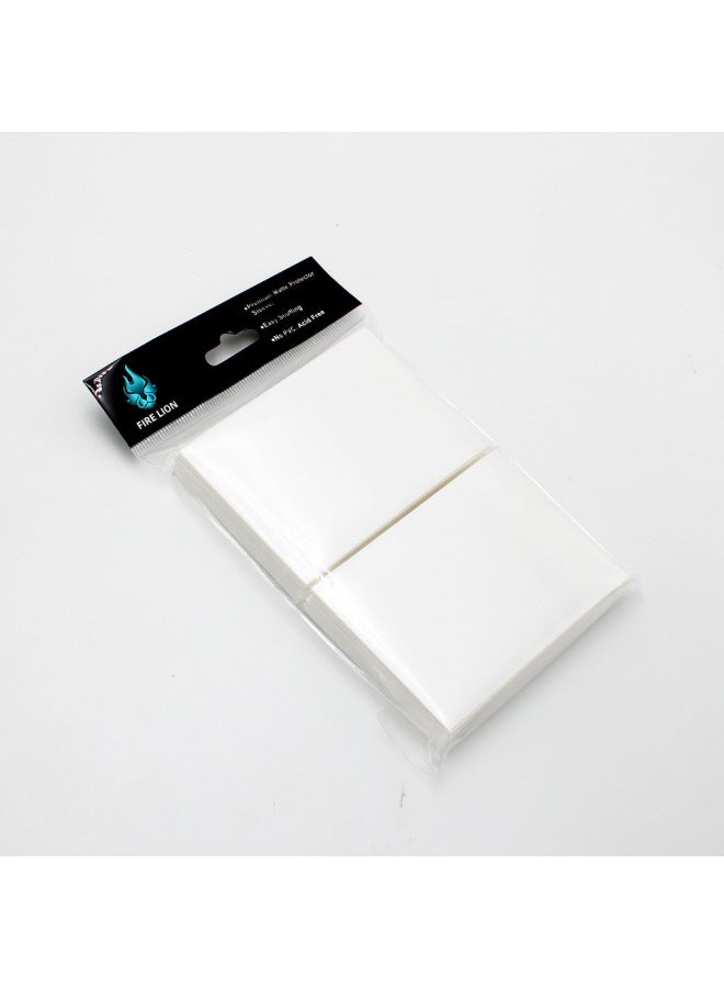 Game Card Case Transparent Solid Color Fine Sand Frosted Card Case Ultraman Bao Ke Meng Color Frosted Card Case-Color:White-Specifications:66 * 91MM 100 Sheets/package  - Image 1