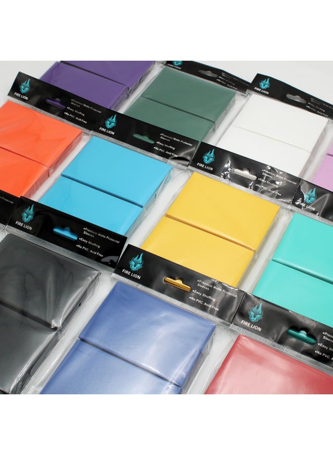 Game Card Case Transparent Solid Color Fine Sand Frosted Card Case Ultraman Bao Ke Meng Color Frosted Card Case-Color:White-Specifications:66 * 91MM 100 Sheets/package  - Image 3