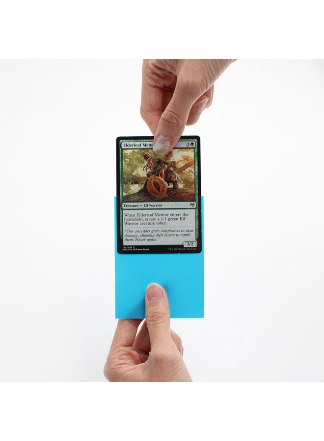 Game Card Case Transparent Solid Color Fine Sand Frosted Card Case Ultraman Bao Ke Meng Color Frosted Card Case-Color:White-Specifications:66 * 91MM 100 Sheets/package  - Image 4