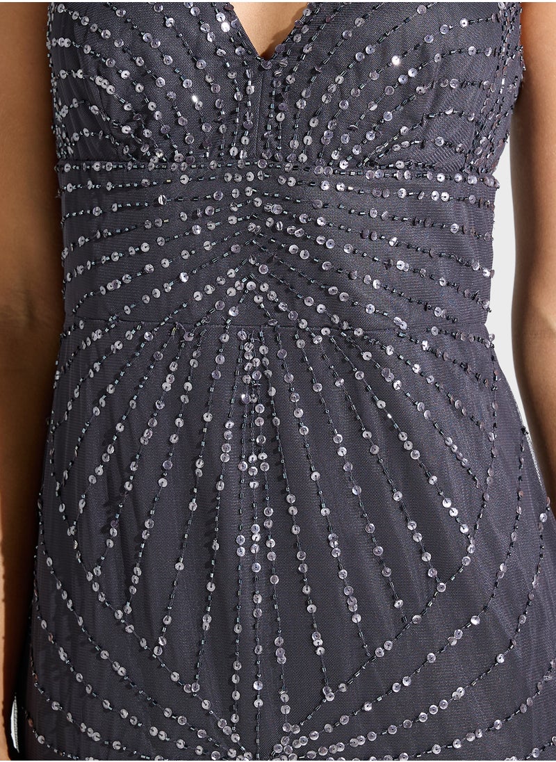 Namshi x - Embellished Bodycon Dress - Image 1