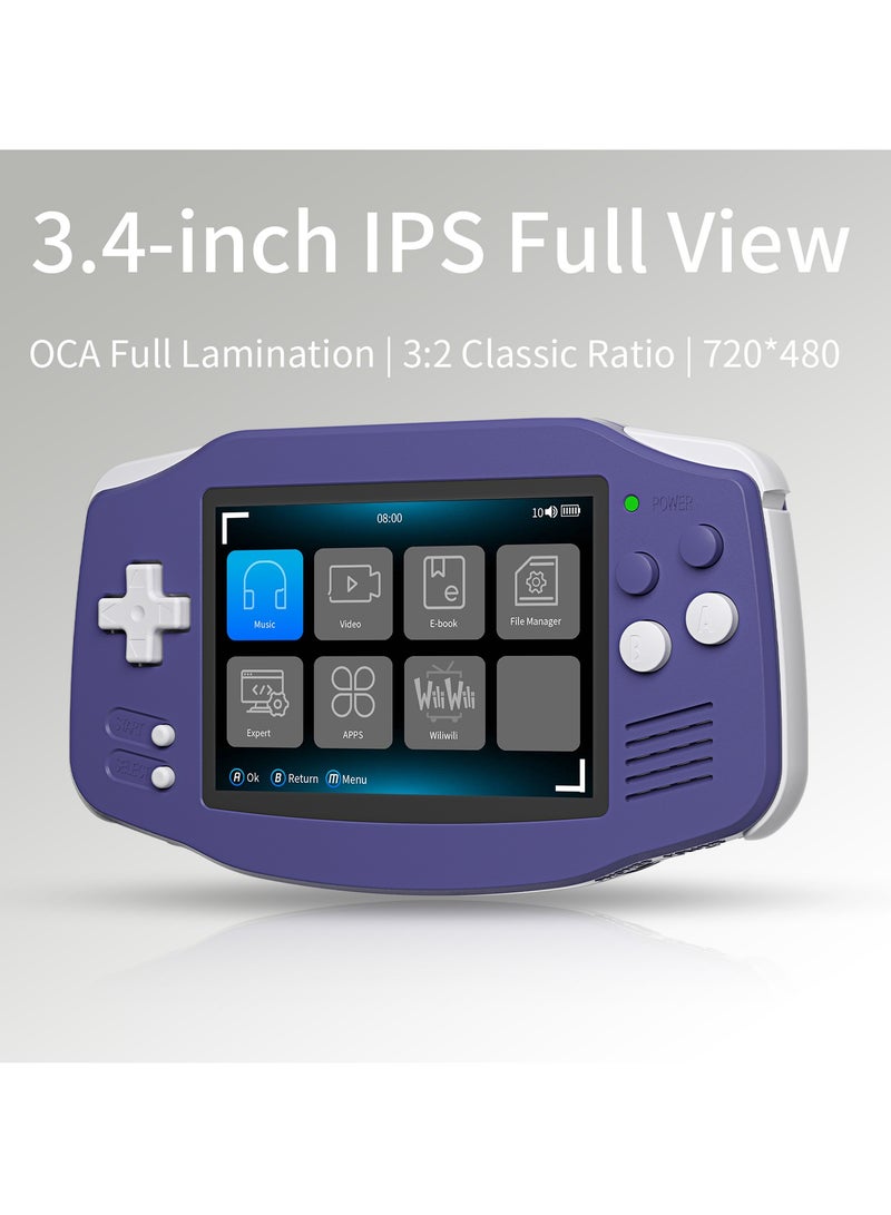 RG 34XX Handheld Game ConsoleH700 quad-core ARM  Android 13 3.4-inch IPS full-view angle 3500mAh 5G WIFI Bluetooth Retro Video Players（32G+64G） - Image 2