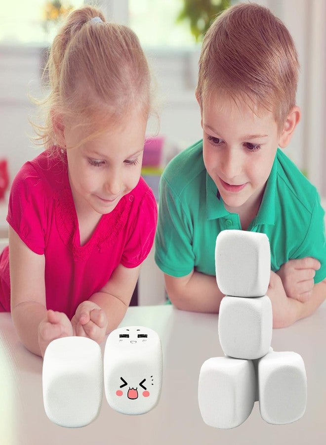 Qidiwin White EVA Foam Dices for Kids Graffiti, Building Blocks,Creative Painting,24PCS - Image 5