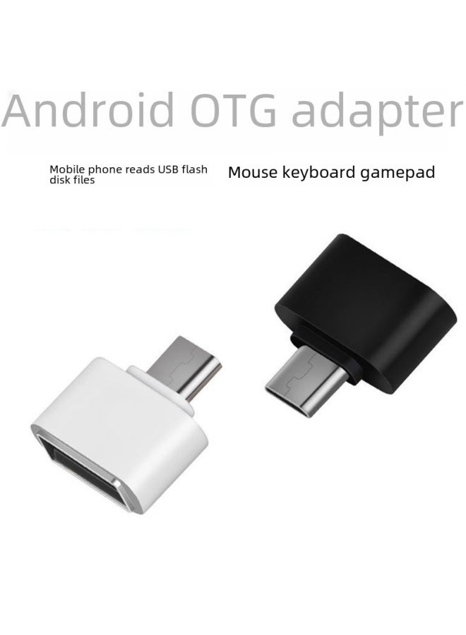 Android Mobile Phone OTG Adapter OTG Adapter Mobile Phone U Disk Tablet Mini Card Reader-Interface Form:Pearlescent Bag  - Image 1