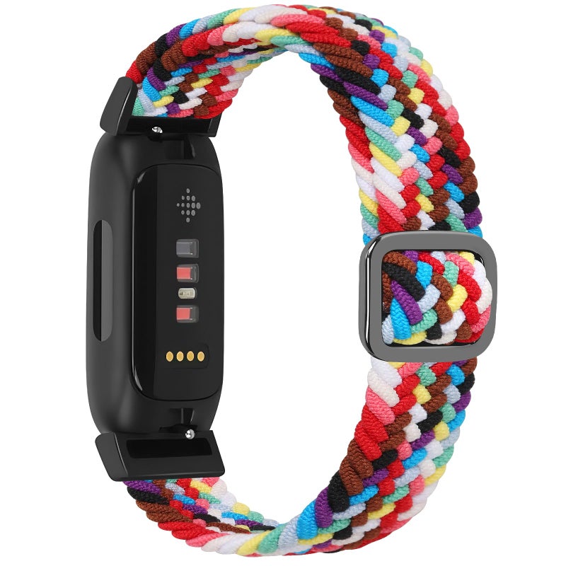 Tiptops Braided Nylon Bands Compatible with Fitbit Inspire 3/Inspire 2/Inspire/Inspire HR/Ace 2/Ace 3, Adjustable Loop Stretchy Straps Replacement Wristbands for Fitbit Inspire Women Men - Image 1